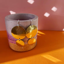 Load image into Gallery viewer, TWO DISC earrings
