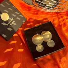 Load image into Gallery viewer, TWO DISC earrings
