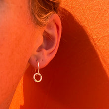 Load image into Gallery viewer, NEW MOON charm hoops