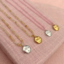 Load image into Gallery viewer, MOON FACE crystal necklaces
