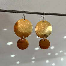 Load image into Gallery viewer, TWO DISC earrings