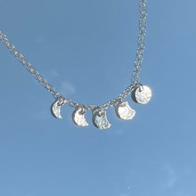 Load image into Gallery viewer, Moon phase charm necklace
