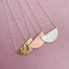 Load image into Gallery viewer, Cosmo necklaces in brass, copper &amp; silver 
