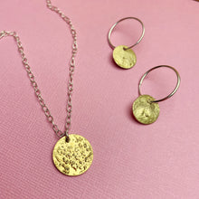 Load image into Gallery viewer, Brass charm hoops
