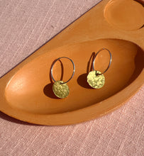 Load image into Gallery viewer, SOLAR charm hoops
