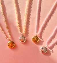 Load image into Gallery viewer, MOON FACE crystal necklaces

