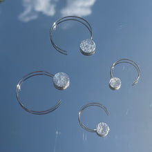 Load image into Gallery viewer, Moon threader hoops
