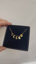 Load and play video in Gallery viewer, Moon phase charm necklace
