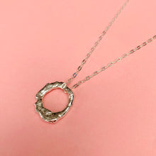 Load image into Gallery viewer, Molten silver necklace
